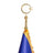 Office Flag Set | Logo & Turkish Flag Gold Pole