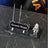 Lion-Figure Black Marble Desk Nameplate Set with Silver Lion Decor & Dual Pen Holder – Personalized