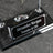 ZB Black Crystal Desk Nameplate – Luxury Office Nameplate with Silver Detail