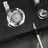 Eagle-Figure Black Marble Desk Nameplate Set with Silver Eagle Decor & Dual Pen Holder – Personalized