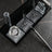 Majesty Personalized Crystal Desk Nameplate Set – Silver