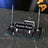 Ephesus Black Marble Desk Nameplate Set with Clock & Dual Pen Holder – Personalized