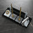 Majesty Personalized Crystal Desk Nameplate Set – Gold