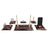 Royalty | Gift-Boxed 6-Piece Crystal Desk Set & Personalized Nameplate