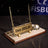 Signature Wood & Marble Desktop Nameplate Set with Clock & Dual Pen Holder – Personalized, Cream
