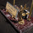 Marble Desk Nameplate with Scales of Justice – Burgundy