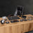 Zebra Black | 12-Piece Crystal Desk Set & Personalized Nameplate