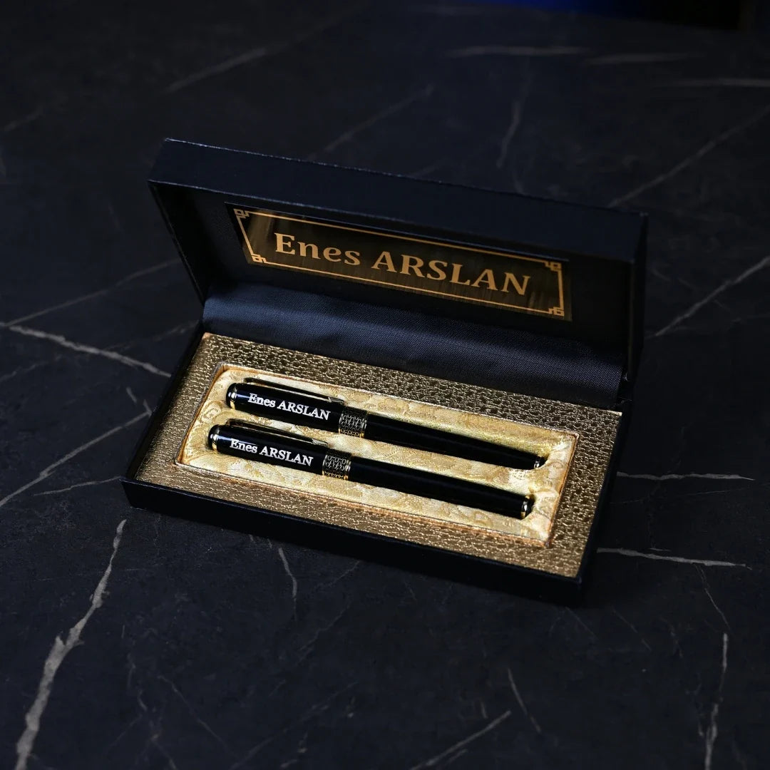 Chairman Line Personalized Executive Pen Set – 2 Engraved Pens with Gift Box