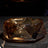 Mono Line Crystal Glass Ashtray – Amber Smoke