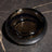 Mono Dark Crystal Glass Ashtray – Smoked Black