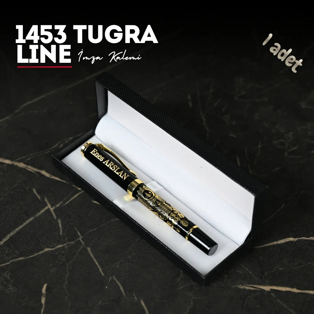 1453 Tughra Line Personalized Signature Pen – Engraved Pen with Gift Box