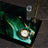 Emerald Green Crystal Desk Nameplate Set with Clock & Dual Pen Holder – Personalized