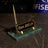 Emerald Green Marble Desk Nameplate with Gold Pen Holder – Personalized