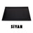 Large Executive Desk Pad with Flap – Black, 19.7" × 13.8" | 4 Coasters Included
