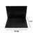 Large Executive Desk Pad with Flap – Black, 19.7" × 13.8" | 4 Coasters Included
