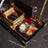 Royalty Crystal Desktop Nameplate Set with Clock, Notepad Holder & Dual Pen Holder – Personalized