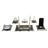 Prestige | Gift-Boxed 6-Piece Crystal Desk Set & Personalized Nameplate