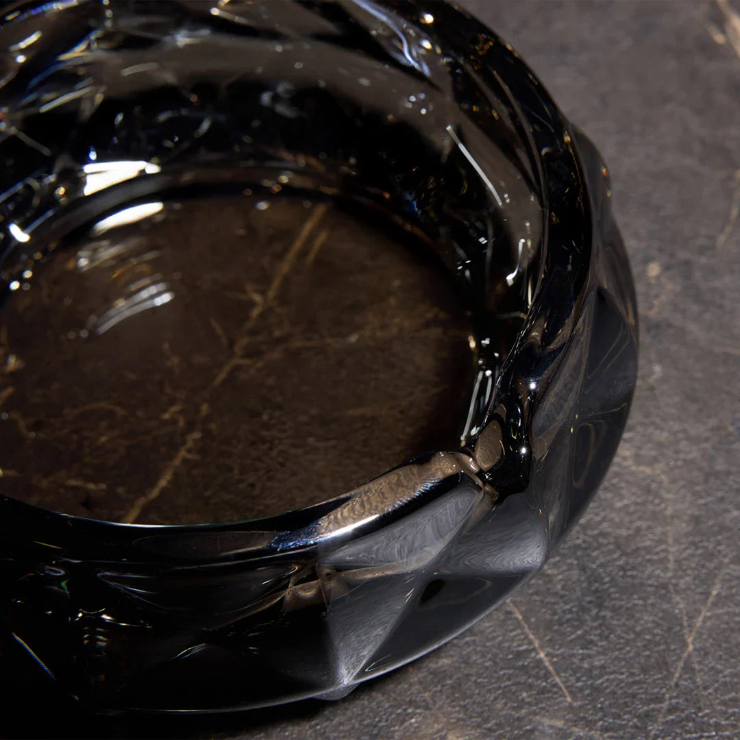 Essence Smoke Crystal Glass Ashtray – Smoked Gray