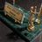 Marble Desk Nameplate with Scales of Justice – Emerald Green