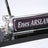 Rearing Horse Black Marble Desk Nameplate Set with Silver Horse Figures & Pen Holder – Personalized