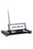 Anthracite Crystal Desk Nameplate Set with Single Pen Holder – Personalized