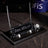 Signature Black Marble Desktop Nameplate Set with Clock & Dual Pen Holder – Personalized