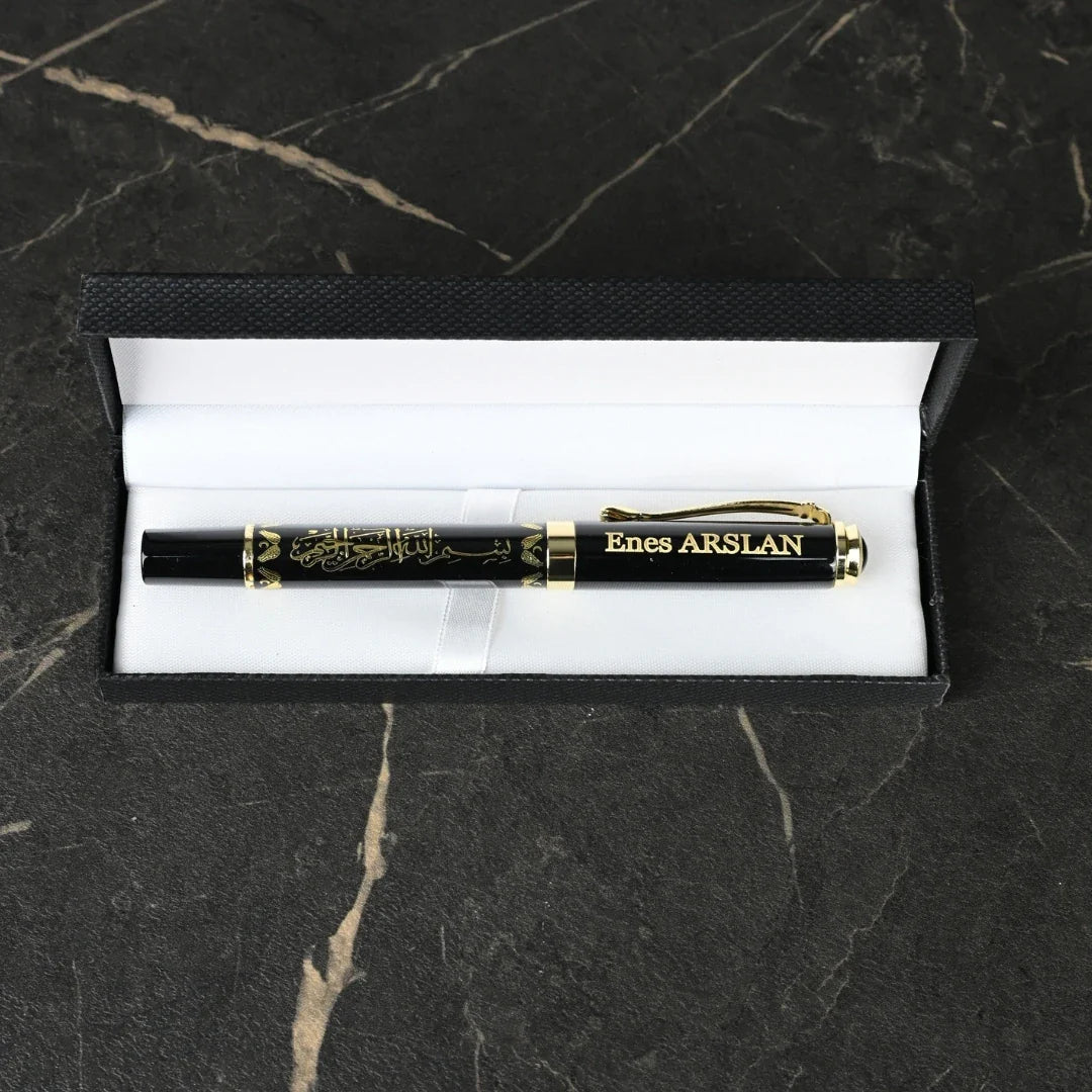 Hattat Line Personalized Signature Pen – Islamic Calligraphy with Gift Box