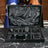 Zebra Black | Gift-Boxed 6-Piece Crystal Executive Desk Set with Personalized Nameplate – Black & Silver