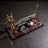 Marble Desk Nameplate with Scales of Justice – Burgundy