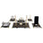 Prestige | Gift-Boxed 6-Piece Crystal Desk Set & Personalized Nameplate