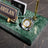 Signature Emerald Marble Desktop Nameplate Set with Clock & Dual Pen Holder – Personalized