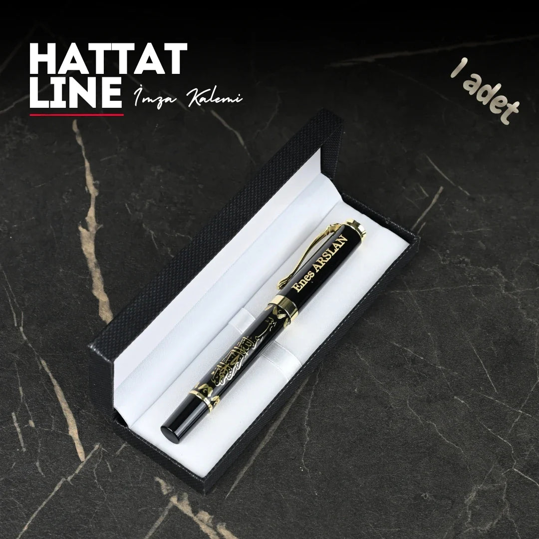 Hattat Line Personalized Signature Pen – Islamic Calligraphy with Gift Box