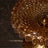 Elegant Series Sapphire Footed Crystal Ashtray & Candy Dish – Amber Gold, 5.9"