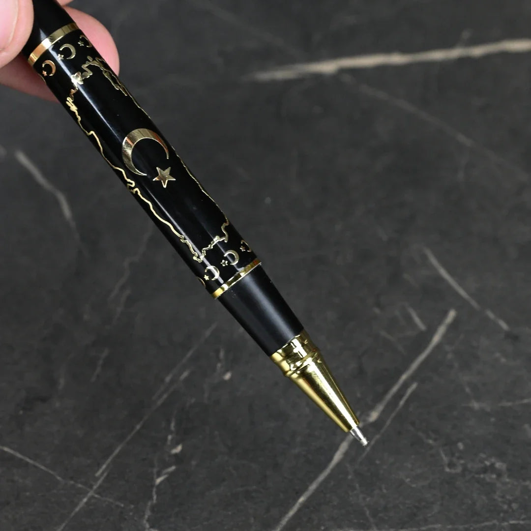 Vatan Line Personalized Signature Pen – Turkey Map Design with Gift Box