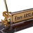 Rearing Horse Burgundy Marble Desk Nameplate Set with Gold Horse Figures & Pen Holder – Personalized