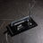 Black Marble Desktop Nameplate Set with Silver Pen Holder – Personalized