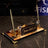 Siena Crystal Desktop Nameplate Set with Clock, Notepad Holder & Dual Pen Holder – Personalized